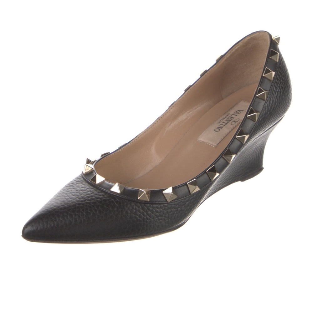 Valentino Rockstud Wedges Size 4.5